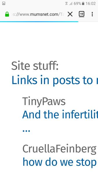 Can''t 'bump and reset' on 'Threads I'm watching' on phone
