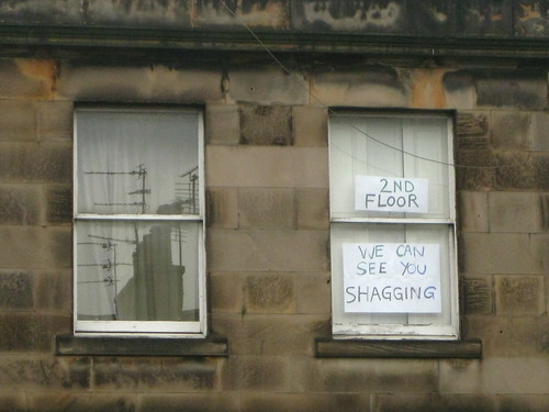 To tell my neighbours I can see straight into their bathroom?