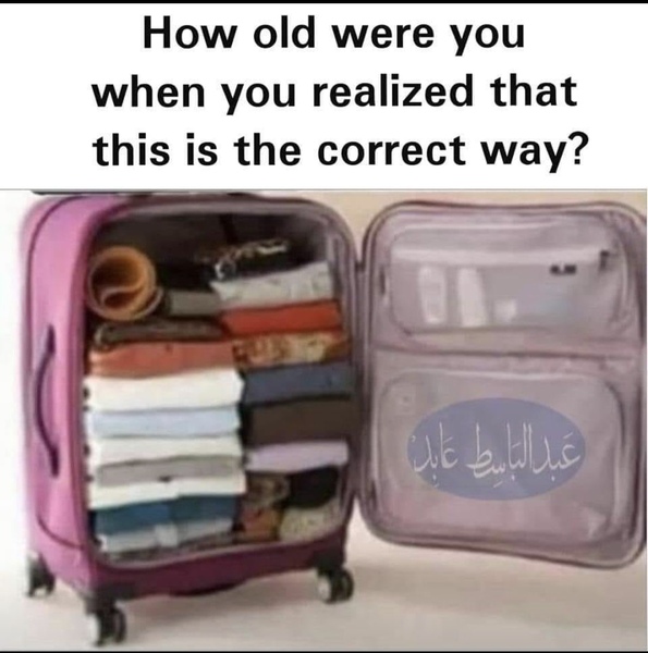 To ask who packs nicely?