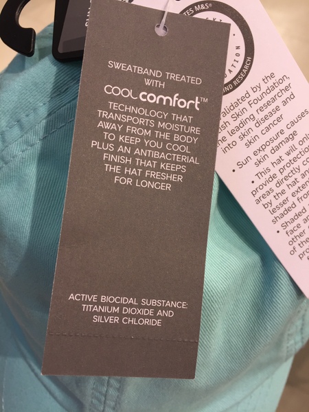 To think that retailers shouldn’t use biocides and antibacterial agents in clothing?
