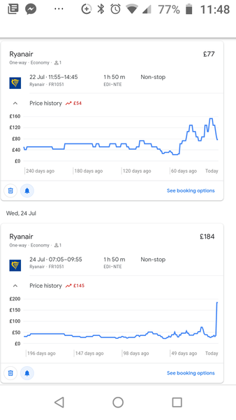 Book flights now or wait?