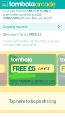 Tombola free £5 codes