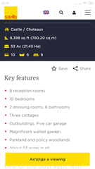 The cheapest and the most expensive property within 5 miles...