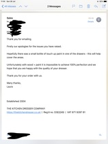 Kitchen Dresser Company - complaint