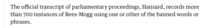 To think that some (not all) of Jacob Rees-Mogg’s rules for communications are okay?