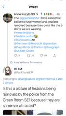Supporting our lesbian sisters THREAD EDITED BY MNHQ AT OP'S REQUEST