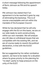 Westminstenders: Prime Minister Johnson