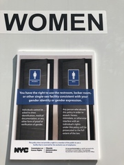 Threat of prosecution for questioning men in NYC “womens” toilets
