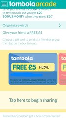 Tombola free £5 codes