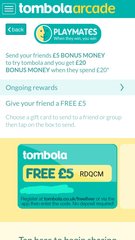 Tombola free £5 codes