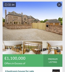 The cheapest and the most expensive property within 5 miles...