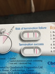 Positive test after an abortion?