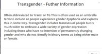 Transgender Government Influence