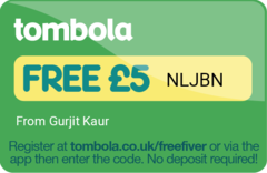 Tombola free £5 codes