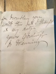 I’ve found a letter dated 1912