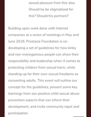 Prostasia Foundation - Child protection or dismantling Safeguarding?