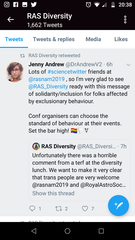 Royal Astronomical Society calls out TERFs
