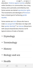 Wikipedia definitions of Woman and Transwoman