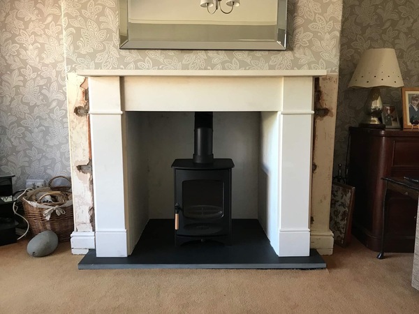 Advice on Woodburner surround - w/pics