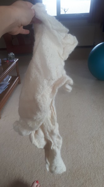 Help! Relative has made a beautiful blanket for our firstborn and I've ruined it (I think)