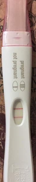 Pregnancy test with weeks? Or how far along am I?