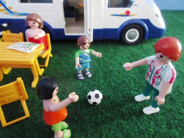 It's the summer holiday season for the Playmobil people in our house...