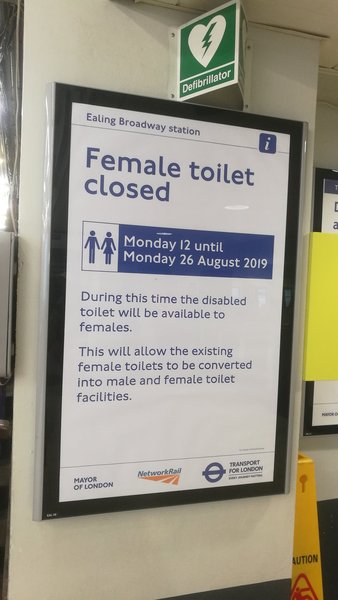 Ealing Broadway station toilets