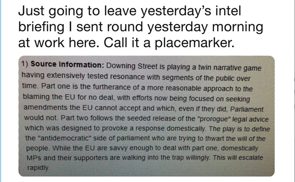 Westminstenders: Prorogation