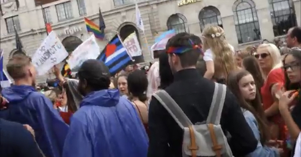 Shocking behaviour towards lesbians at Leeds 'pride' today
