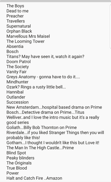 I need suggestions for a good series to watch