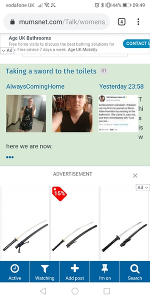 Targeted advertising Swords