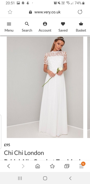 Casual wedding dress