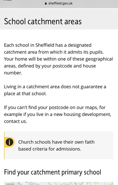 Catchment area confusion
