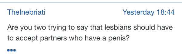 Shocking behaviour towards lesbians at Leeds 'pride' today