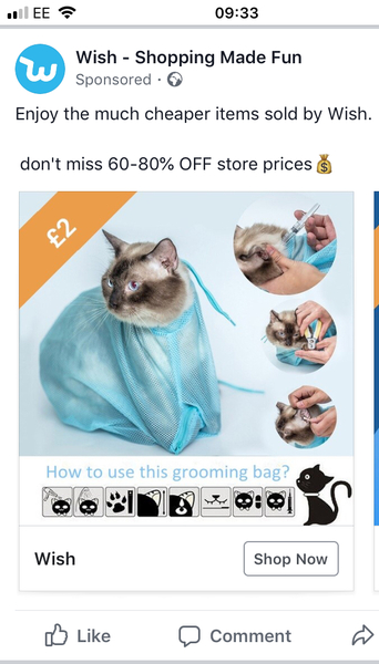 To ask what this item from wish is?