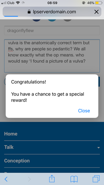 Mumsnet pop up ads