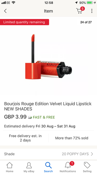 Orangey red non drying lipstick please!