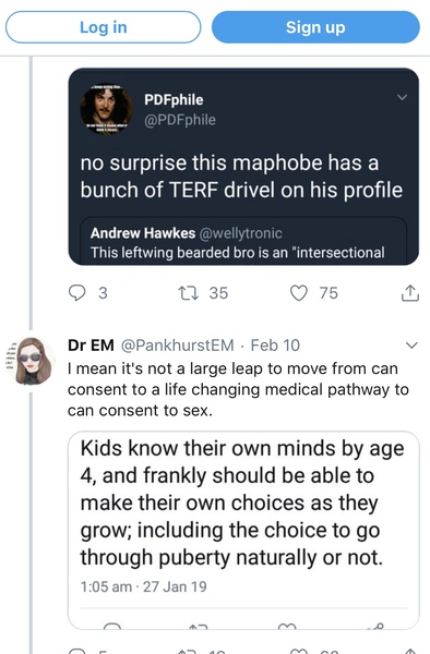 Challenor showing off their 'new' birth certificate