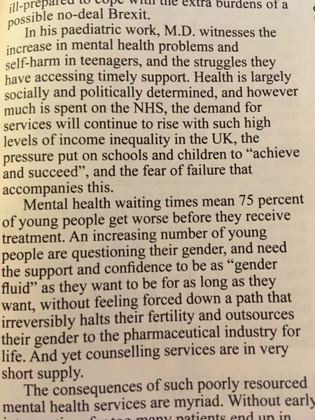Private Eye snippet on gender-questioning children
