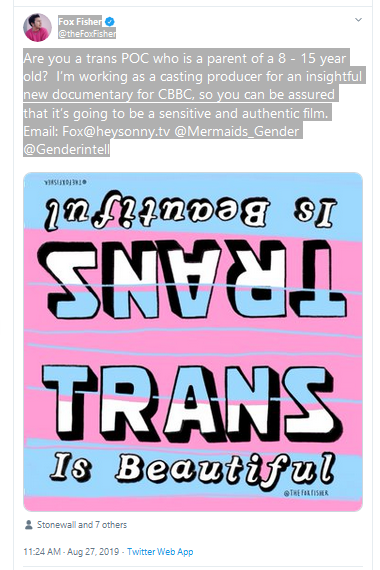 Children of transitioners blog