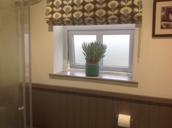 Bathroom, tongue and groove or tiles