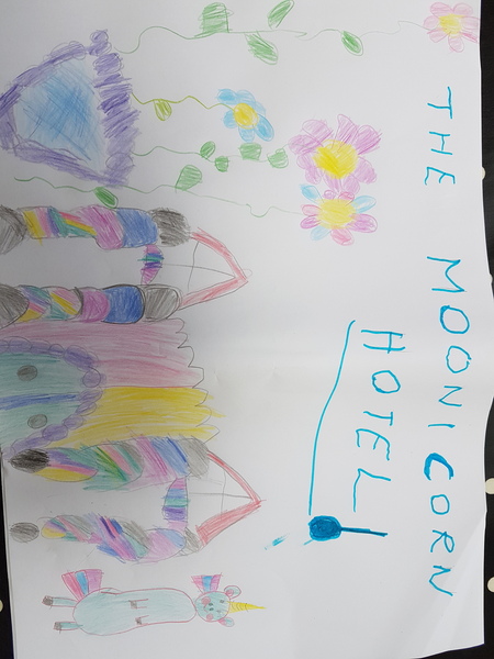 What should the first hotel on the moon look like? Share your children’s drawings