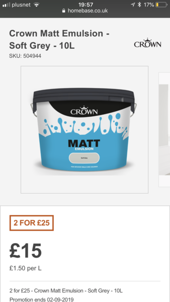 Anybody used Crown soft grey paint?