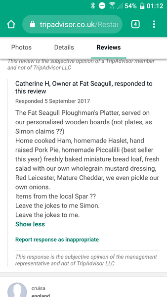 To think the responses to these TripAdvisor reviews are beyond rude!