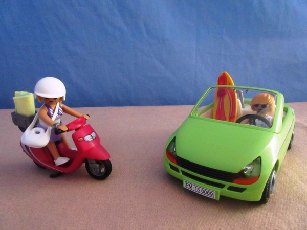 It's the summer holiday season for the Playmobil people in our house...