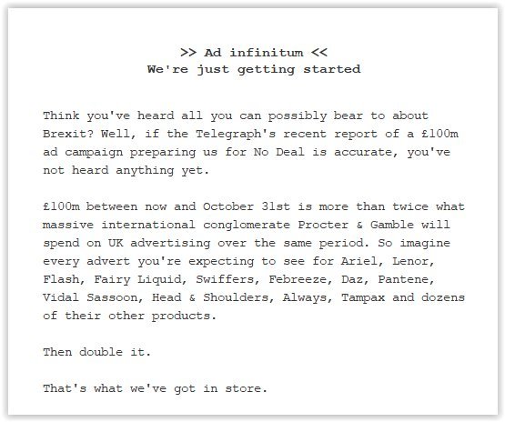 Westministenders: Brexit Preppers Are Traitors Who Don't Believe Enough