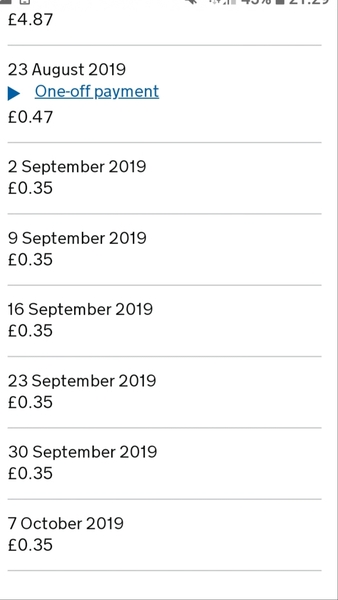 Universal credit.... the weekend