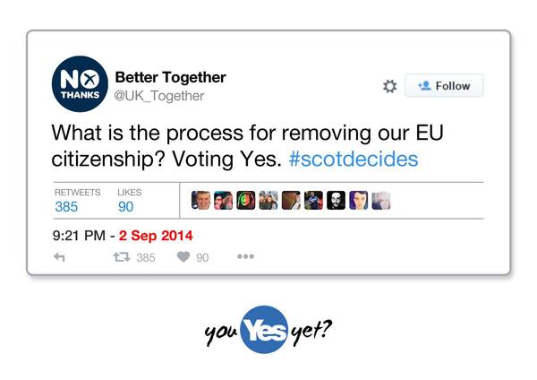 To think it is now inevitable that Scotland will become independent?