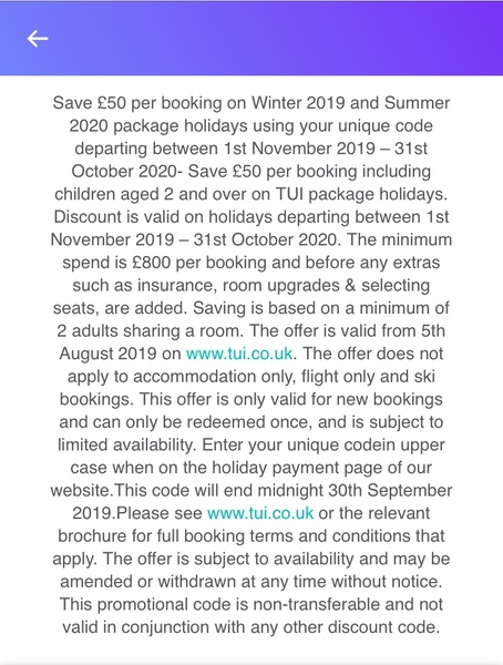 Could anyone make use of this £50 Tui voucher?