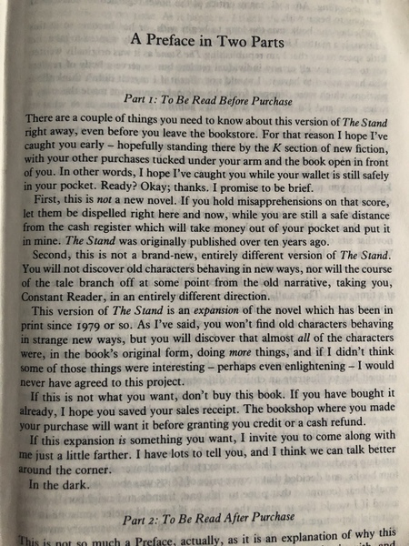 Has anyone got a copy of the original version of Stephen King's The Stand ?